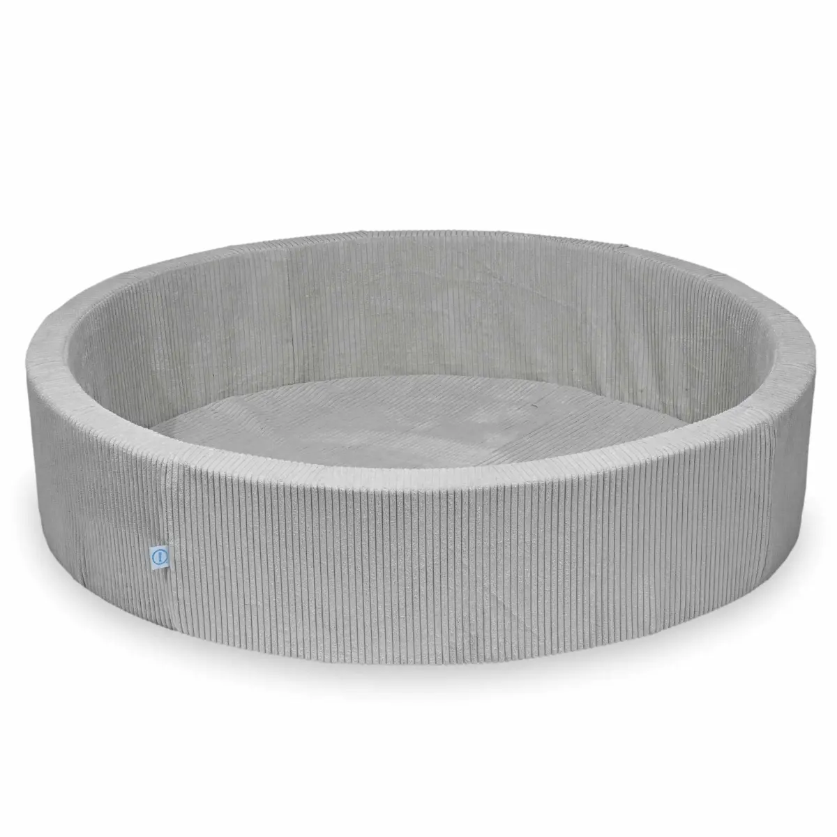 Suchy basen 130x30 Sztruks Szary bez piłek