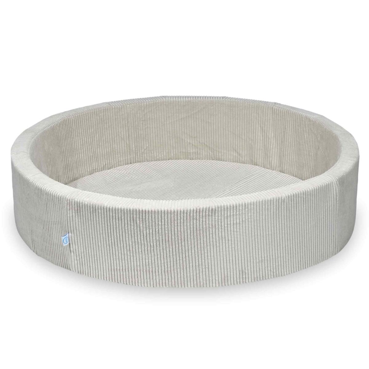 Suchy basen 130x30 Sztruks Beżowy bez piłek
